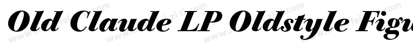 Old Claude LP Oldstyle Figures字体转换
